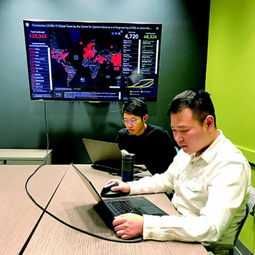 全球疫情实时地图与绘制它的中国留学生